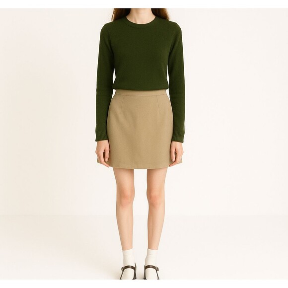 Charter Club Petite Green 85% Wool Crewneck Sweater Size P/P Small Academia Prep - Picture 1 of 7